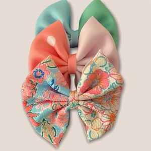 3 hair bow set
